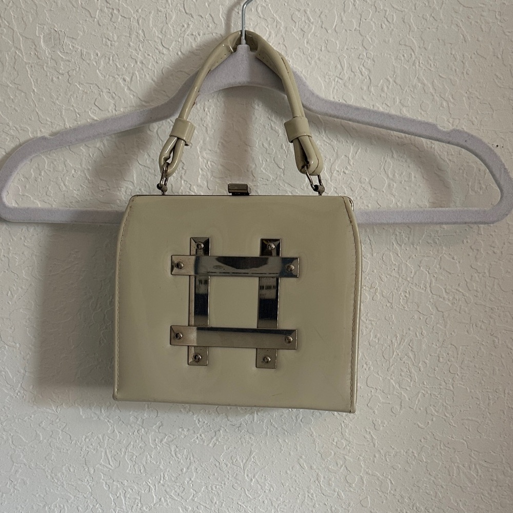 Chic Hashtag Cream Mini Bag